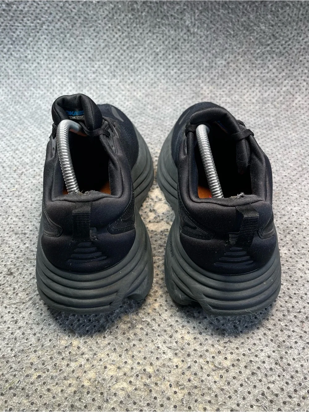 Hoka One One Bondi 8 Wide 2E Black Shoes Size 9 Men’s